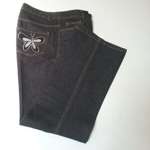 Forenza Jeans with Embroidered Stud Butterfly on Back Pocket